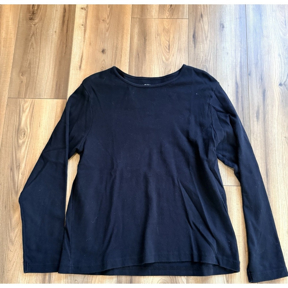 Orvis Women's Large Cotton Basic Black T-shirt